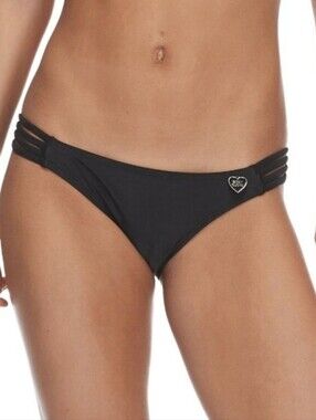 Body Glove Flirty Surfer Rider Black Bikini Bottoms Small NWT